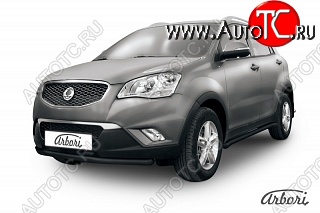 6 119 р. Защита переднего бампера Arbori SSANGYONG Actyon дорестайлинг (2010-2013)  с доставкой в г. Таганрог