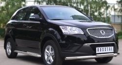 26 999 р. Широкая защита порогов SLITKOFF SSANGYONG Actyon дорестайлинг (2010-2013)  с доставкой в г. Таганрог. Увеличить фотографию 4