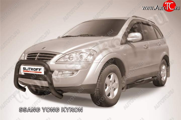 25 999 р. Кенгурятник низкий d76  SSANGYONG Kyron (2005-2007) дорестайлинг (Цвет: серебристый)  с доставкой в г. Таганрог