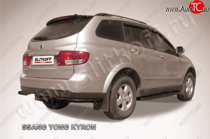 5 999 р. Уголки d57  SSANGYONG Kyron (2005-2007) дорестайлинг (Цвет: серебристый)  с доставкой в г. Таганрог