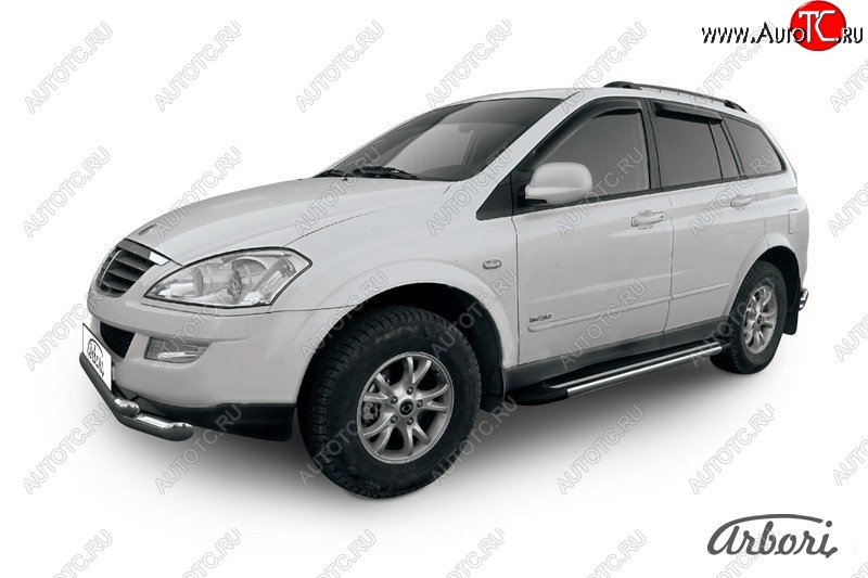 12 509 р. Порожки для ног Arbori Luxe Black SSANGYONG Kyron рестайлинг (2007-2016)  с доставкой в г. Таганрог