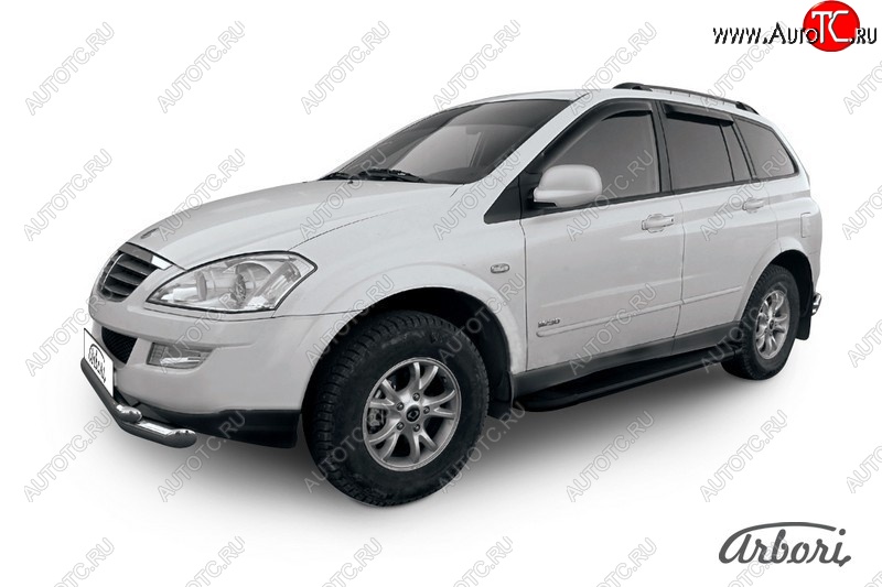 11 609 р. Порожки для ног Arbori Optima Black SSANGYONG Kyron рестайлинг (2007-2016)  с доставкой в г. Таганрог