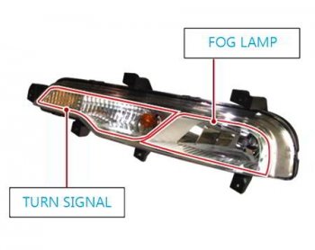 8 399 р. Левая противотуманная фара SSANGYONG  SSANGYONG Rexton  Y290 (2012-2017)  с доставкой в г. Таганрог. Увеличить фотографию 6