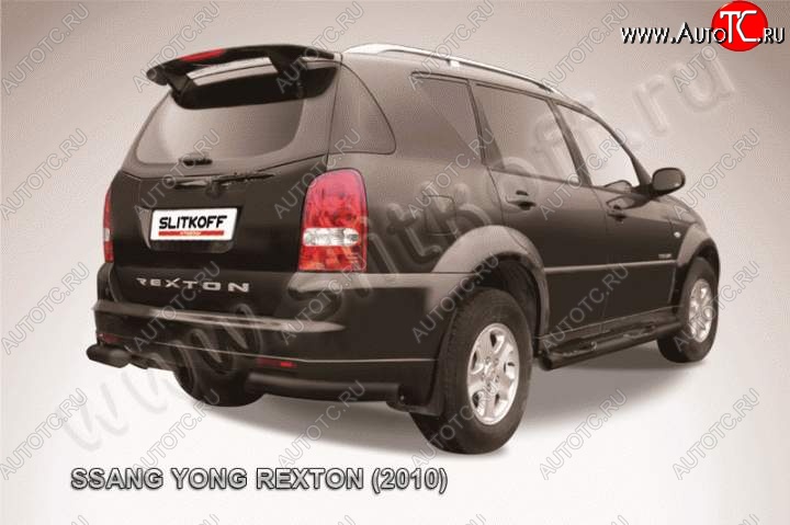 7 699 р. Уголки d76  SSANGYONG Rexton  Y250 (2006-2012) (Цвет: серебристый)  с доставкой в г. Таганрог