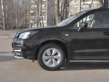 26 999 р. Защита переднего бампера SLITKOFF d63 секции-d42 дуга Subaru Forester SJ рестайлинг (2016-2019)  с доставкой в г. Таганрог. Увеличить фотографию 4