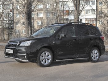 20 599 р. Защита переднего бампера SLITKOFF d63 волна Subaru Forester SJ рестайлинг (2016-2019)  с доставкой в г. Таганрог. Увеличить фотографию 4