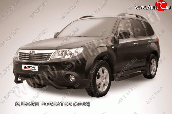 17 549 р. Кенгурятник d57 мини Subaru Forester SH (2008-2013) (Цвет: серебристый)  с доставкой в г. Таганрог