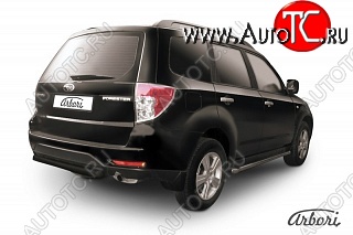 7 019 р. Защита заднего бампера Arbori Subaru Forester SH (2008-2013)  с доставкой в г. Таганрог