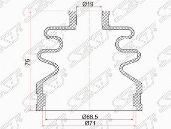 369 р. Пыльник ШРУСа (наружный) SAT  Subaru Outback  BP (2003-2006), Suzuki Swift  ZC (2003-2008)  с доставкой в г. Таганрог. Увеличить фотографию 1