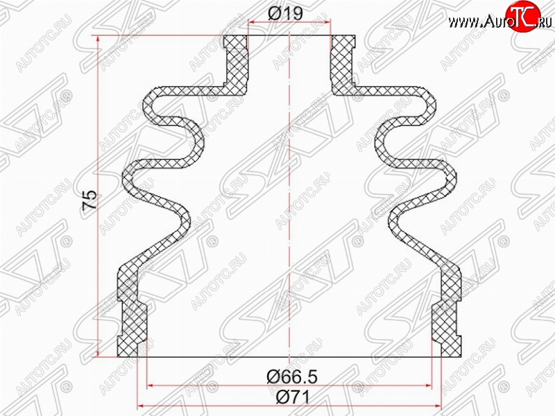 369 р. Пыльник ШРУСа (наружный) SAT  Subaru Outback  BP (2003-2006), Suzuki Swift  ZC (2003-2008)  с доставкой в г. Таганрог