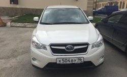 1 469 р. Сетка на бампер Russtal (черная)  Subaru XV  GP/G33 (2012-2016) дорестайлинг  с доставкой в г. Таганрог. Увеличить фотографию 2