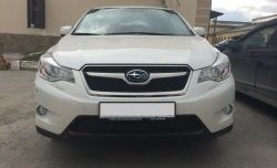 1 469 р. Сетка на бампер Russtal (черная)  Subaru XV  GP/G33 (2012-2016) дорестайлинг  с доставкой в г. Таганрог. Увеличить фотографию 1