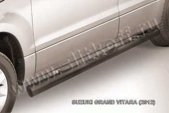 Защита порогов Slitkoff Suzuki Grand Vitara JT 5 дверей 2-ой рестайлинг (2012-2016)