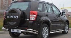 17 649 р. Защита заднего бампера (Ø63 и 42 мм, нержавейка) SLITKOFF Suzuki Grand Vitara JT 5 дверей 2-ой рестайлинг (2012-2016)  с доставкой в г. Таганрог. Увеличить фотографию 4