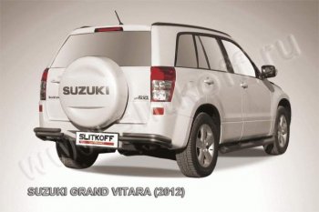 6 899 р. Уголки d57+d42 двойные  Suzuki Grand Vitara  JT 5 дверей (2012-2016) 2-ой рестайлинг (Цвет: серебристый)  с доставкой в г. Таганрог. Увеличить фотографию 1