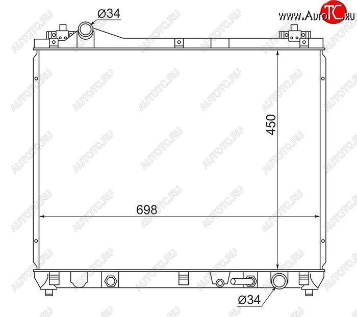 10 699 р. Радиатор двигателя SAT Suzuki Escudo 3 дорестайлинг (2006-2008)  с доставкой в г. Таганрог