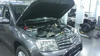 Упоры капота Russtal Suzuki Grand Vitara JT 5 дверей 2-ой рестайлинг (2012-2016)