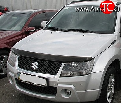 3 399 р. Дефлектор капота NovLine Suzuki Grand Vitara JT 3 двери дорестайлинг (2005-2008)  с доставкой в г. Таганрог