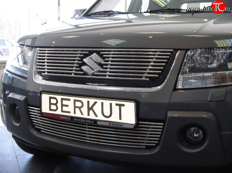 4 389 р. Декоративная вставка воздухозаборника (V2.4/3.2) Berkut Suzuki Grand Vitara JT 3 двери дорестайлинг (2005-2008)  с доставкой в г. Таганрог