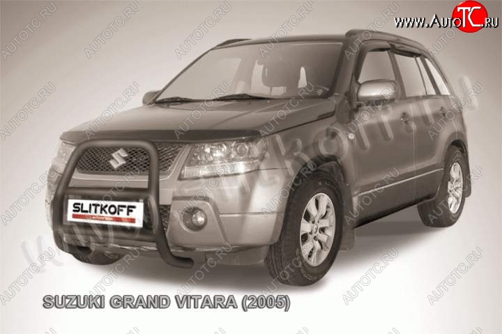 20 499 р. Кенгурятник d57 высокий  Suzuki Grand Vitara ( JT 3 двери,  JT 5 дверей) (2008-2012) 1-ый рестайлинг, 1-ый рестайлинг (Цвет: серебристый)  с доставкой в г. Таганрог