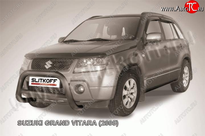 25 999 р. Кенгурятник d76 низкий  Suzuki Grand Vitara ( JT 5 дверей,  JT 3 двери) (2005-2008) дорестайлинг, дорестайлинг (Цвет: серебристый)  с доставкой в г. Таганрог