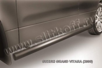 Защита порогов Slitkoff Suzuki (Сузуки) Grand Vitara (Гран)  JT 5 дверей (2008-2012) JT 5 дверей 1-ый рестайлинг