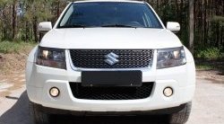 859 р. Реснички фары RA  Suzuki Grand Vitara ( JT 3 двери,  JT 5 дверей) (2008-2012) 1-ый рестайлинг, 1-ый рестайлинг (Неокрашенные)  с доставкой в г. Таганрог. Увеличить фотографию 1