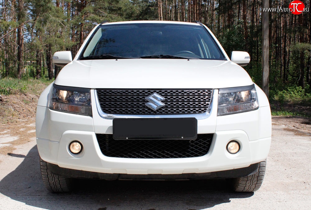 719 р. Реснички фары RA  Suzuki Grand Vitara ( JT 3 двери,  JT 5 дверей) (2008-2012) 1-ый рестайлинг, 1-ый рестайлинг (Неокрашенные)  с доставкой в г. Таганрог