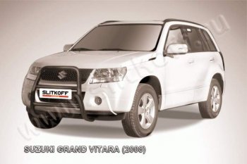 18 399 р. Кенгурятник d57 высокий  Suzuki Grand Vitara  JT 5 дверей (2005-2008) дорестайлинг (Цвет: серебристый)  с доставкой в г. Таганрог. Увеличить фотографию 1