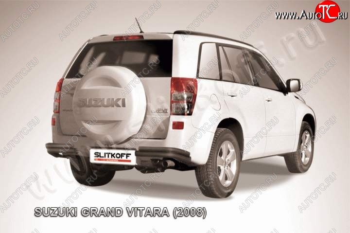 7 749 р. Уголки d57+d42 двойные  Suzuki Grand Vitara  JT 5 дверей (2008-2012) 1-ый рестайлинг (Цвет: серебристый)  с доставкой в г. Таганрог