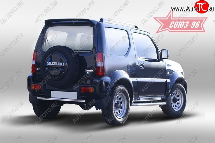 8 279 р. Защита заднего бампера Souz-96 (d42) Suzuki Jimny JB23/JB43 2-ой рестайлинг (2012-2018)  с доставкой в г. Таганрог