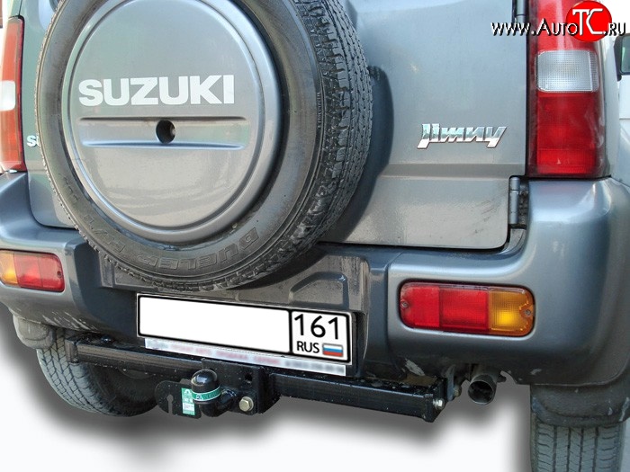 6 499 р. Фаркоп Лидер Плюс (до 1200 кг) Suzuki Jimny JB23/JB43 дорестайлинг (1998-2001) (Без электропакета)  с доставкой в г. Таганрог