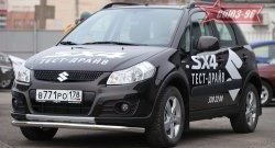 Защита переднего бампера одинарная Souz-96 (d60). Suzuki SX4 JYB, JYA хэтчбэк дорестайлинг (2013-2016)