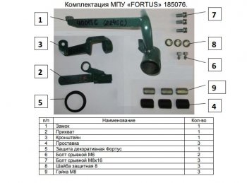 11 749 р. Замок КПП FORTUS АТ Suzuki SX4 JAB, JYA хэтчбэк рестайлинг (2016-2021)  с доставкой в г. Таганрог. Увеличить фотографию 3