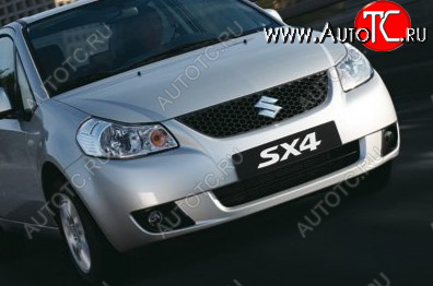 37 999 р. Передний бампер TYG Suzuki SX4 GYC21S дорестайлинг седан (2006-2012) (Неокрашенный)  с доставкой в г. Таганрог