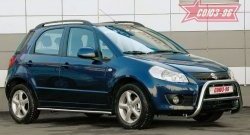 9 899 р. Защита переднего бампера Souz-96 (d60)  Suzuki SX4  GYA,GYB (2010-2016)  рестайлинг, хэтчбэк  с доставкой в г. Таганрог. Увеличить фотографию 1