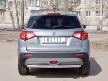 15 249 р. Одинарная защита заднего бампера из трубы диаметром 63 мм SLITKOFF Suzuki Vitara LY дорестайлинг (2015-2019)  с доставкой в г. Таганрог. Увеличить фотографию 3