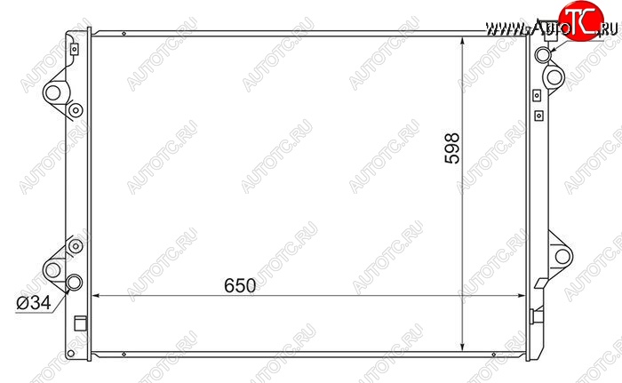 9 599 р. Радиатор двигателя SAT  Toyota 4Runner  N210 - Land Cruiser Prado  J120  с доставкой в г. Таганрог