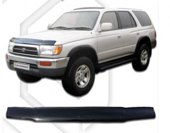 1 999 р. Дефлектор капота (RZN180, RZN185, VZN180, VZN185, VZN180, VZN185) CA-Plastiс  Toyota 4Runner  N180 (1995-2002) 5 дв. дорестайлинг, рестайлинг (Classic черный, Без надписи)  с доставкой в г. Таганрог. Увеличить фотографию 1