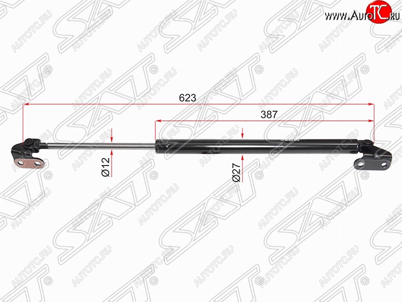 1 299 р. Правый упор крышки багажника (газовый) SAT Toyota 4Runner N180 5 дв. дорестайлинг (1995-2000)  с доставкой в г. Таганрог