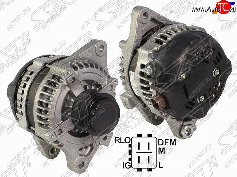 17 299 р. Генератор SAT (12V, 100A, 1,6 1ZRFAE/2,0 3ZRFAE)  Toyota Auris  E150 - RAV4  XA30  с доставкой в г. Таганрог