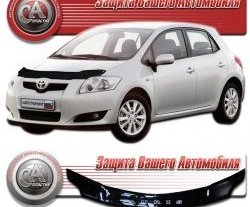 1 999 р. Дефлектор капота CA-Plastic  Toyota Auris  E150 (2006-2010) хэтчбэк 5 дв. дорестайлинг (Classic черный, Без надписи)  с доставкой в г. Таганрог. Увеличить фотографию 1