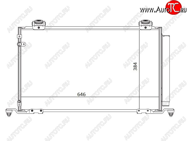 8 199 р. Радиатор кондиционера SAT  Toyota Avensis ( T250 седан,  T250 универсал) (2003-2008) дорестайлинг, дорестайлинг, рестайлинг, рестайлинг  с доставкой в г. Таганрог