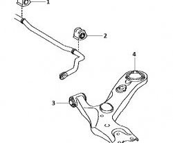 749 р. Полиуретановая втулка стабилизатора передней подвески (левая) Точка Опоры (23,4 мм) Toyota Avensis T270 седан дорестайлинг (2008-2011)  с доставкой в г. Таганрог. Увеличить фотографию 2