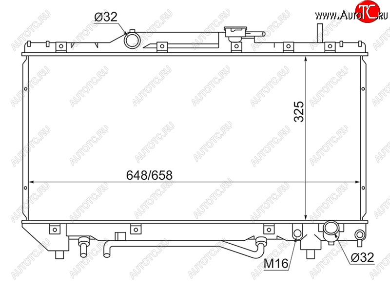 7 499 р. Радиатор двигателя (пластинчатый, МКПП/АКПП,	3SFE/3SGE/4SFE) SAT  Toyota Caldina ( T190,  T210) - Corona  T190  с доставкой в г. Таганрог