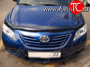 3 399 р. Дефлектор капота SIM Toyota Camry XV40 рестайлинг (2009-2011)  с доставкой в г. Таганрог