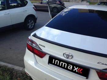 5 499 р. Лип спойлер INMAX  Toyota Camry ( XV50,  XV55) (2011-2018) дорестайлинг, 1-ый рестайлинг, 2-ой рестайлинг (неокрашенный)  с доставкой в г. Таганрог. Увеличить фотографию 2