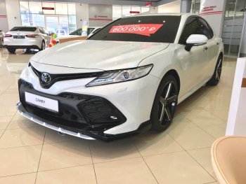 24 999 р. Решетка в передний бампер HEMMES  Toyota Camry  XV70 (2017-2021) дорестайлинг (неокрашенная)  с доставкой в г. Таганрог. Увеличить фотографию 2