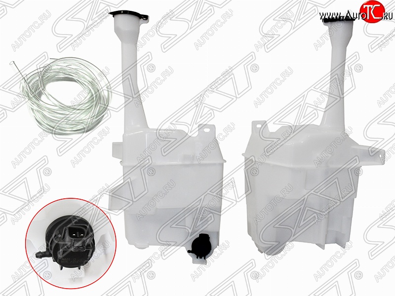 4 399 р. Бачок омывателя (2 моторчика) SAT  Toyota Camry  XV40 (2006-2011) дорестайлинг, рестайлинг  с доставкой в г. Таганрог