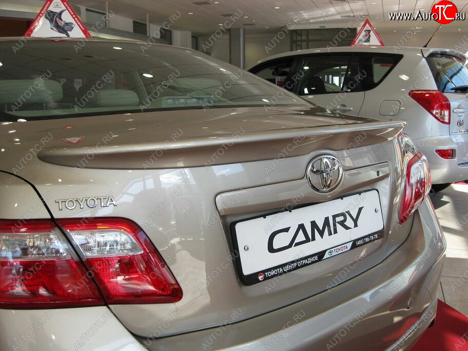 2 199 р. Лип спойлер ОЭМ  Toyota Camry  XV40 (2006-2011) дорестайлинг, рестайлинг (Неокрашенный)  с доставкой в г. Таганрог